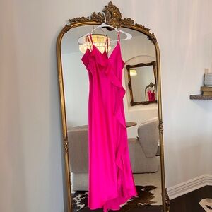 Pink silk dress